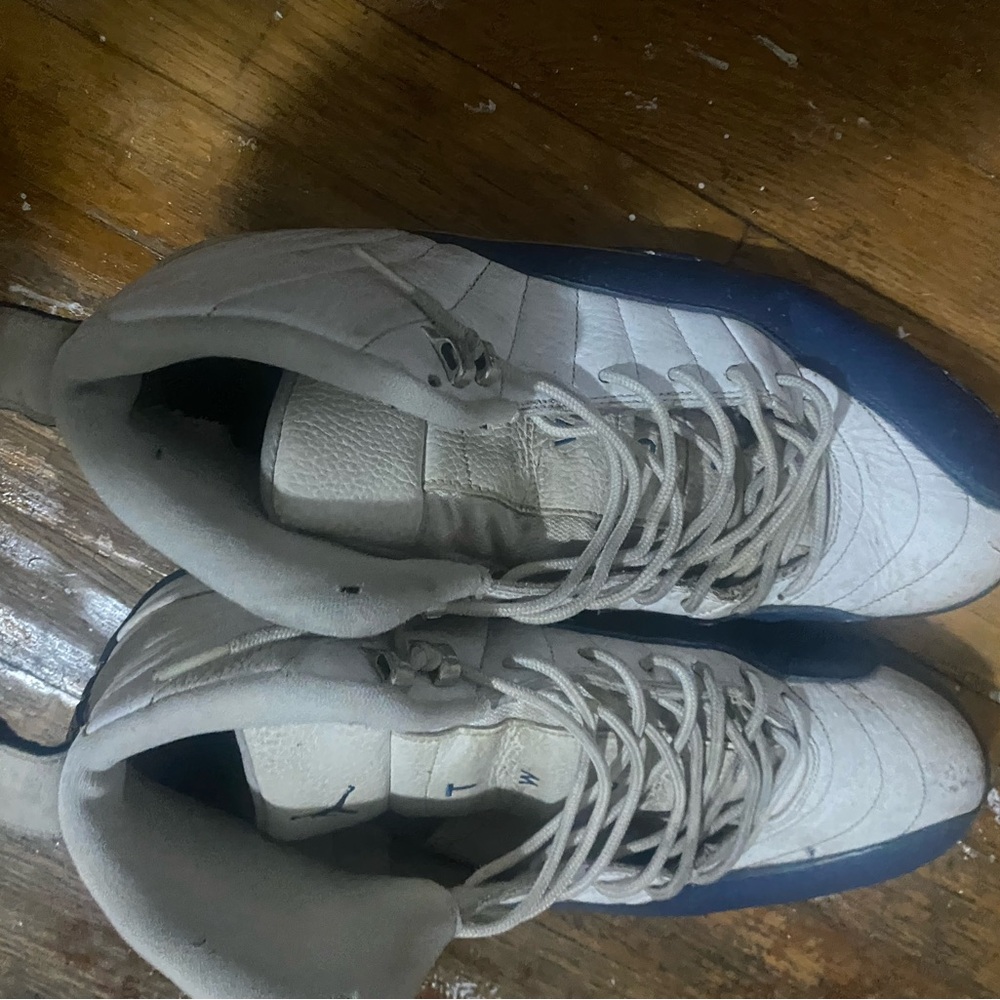 Jordan White and Navy Sneakers